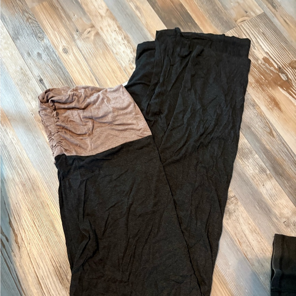 Chic Black and Tan Maxi Dress